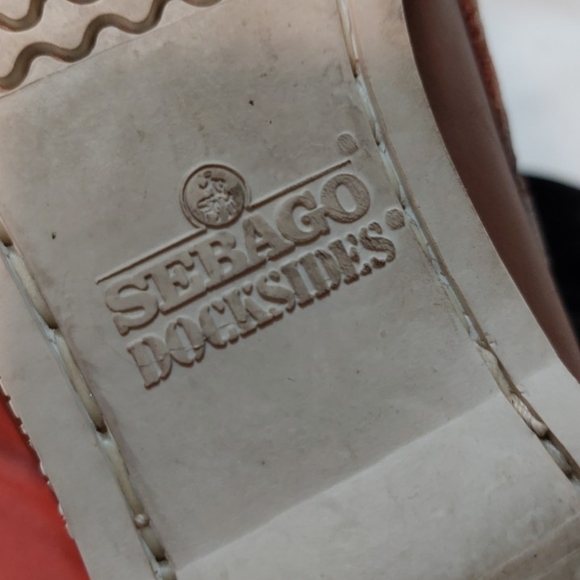 Sebago Dark Brown Leather Boat Shoes - Picture 9 of 9